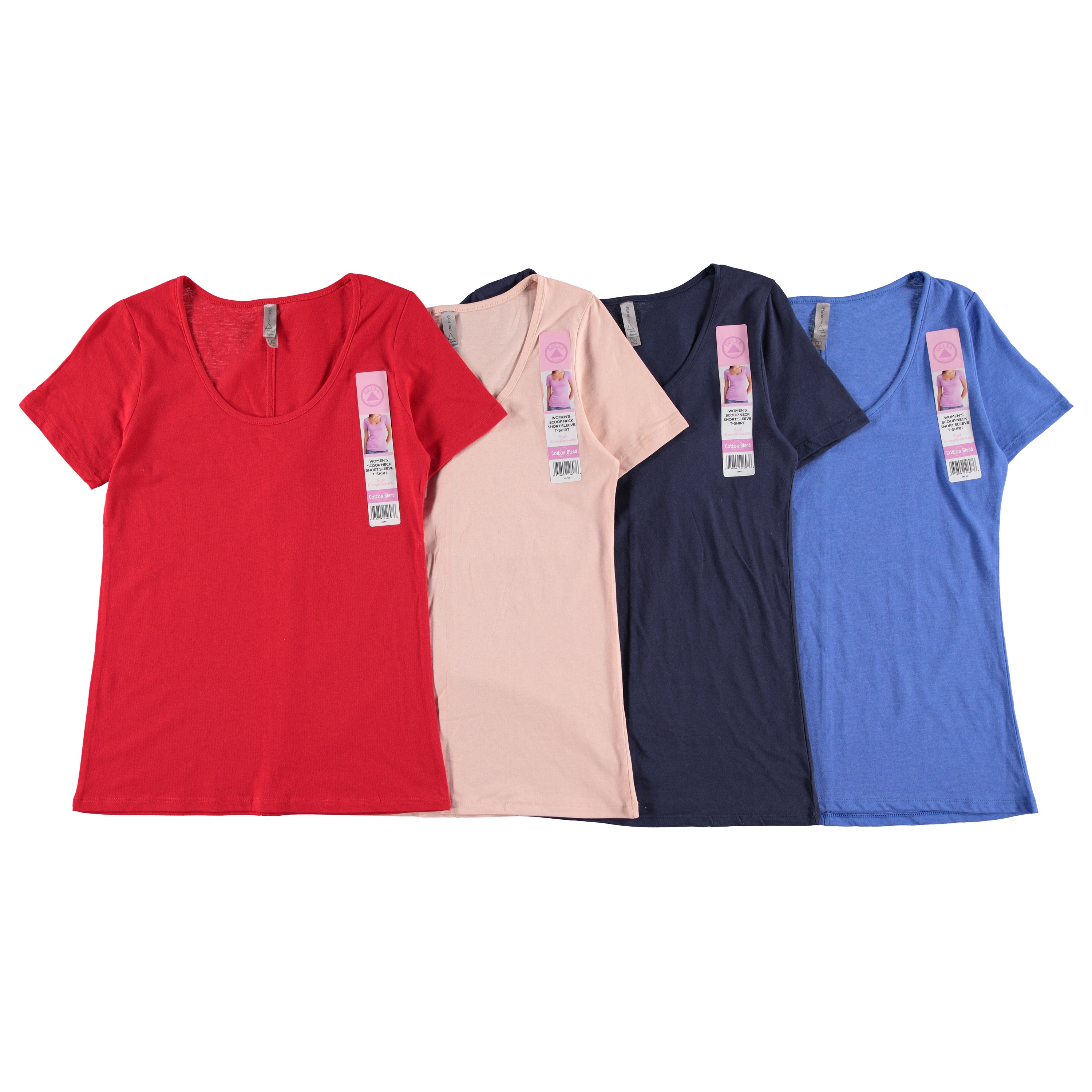 Brand Name Ladies Freedom Soft Tee, Assorted Colors and Sizes (36PVL-SOT)