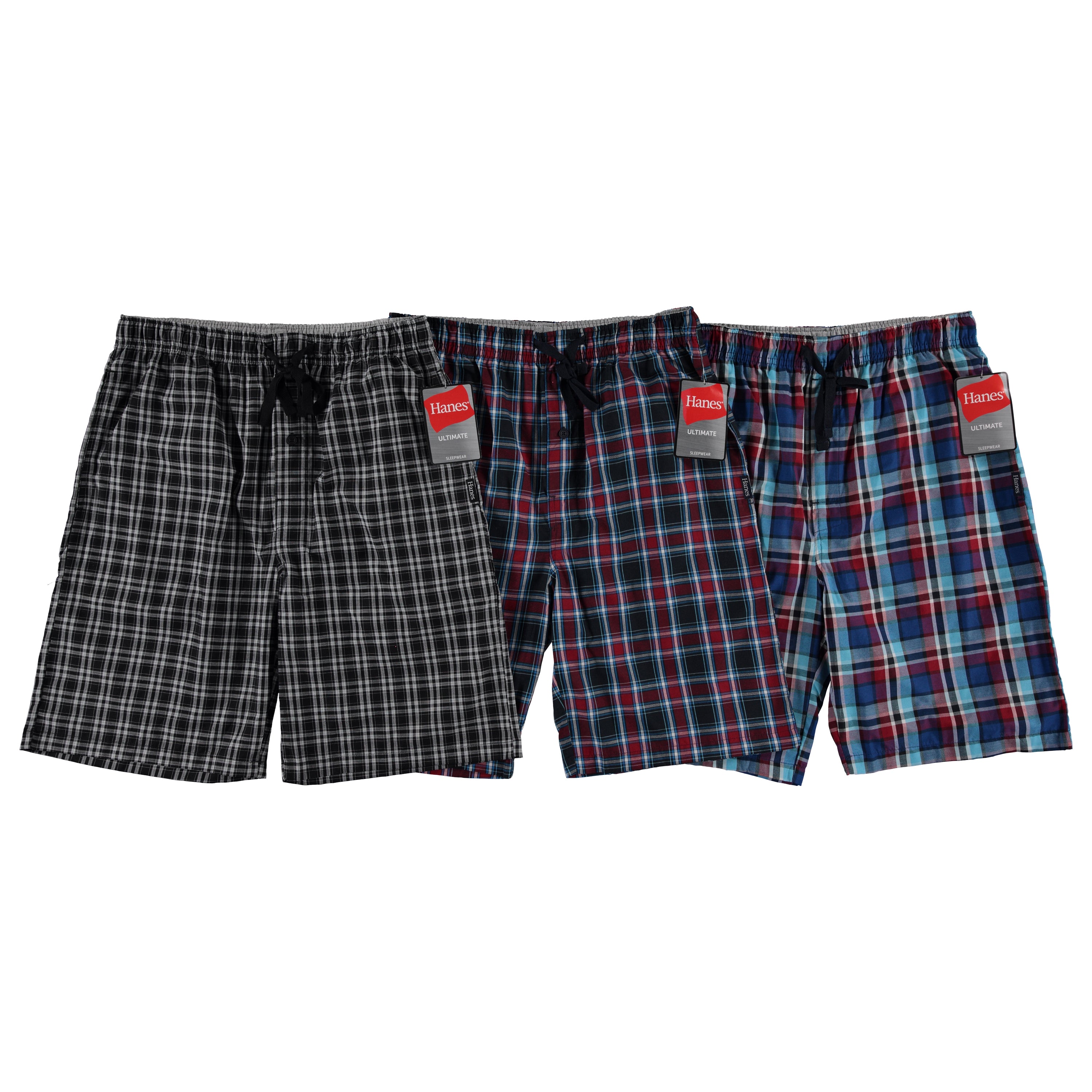 Hanes Mens Woven Sleepshort - Assorted Designs & Sizes S-XL To Case (4026A)