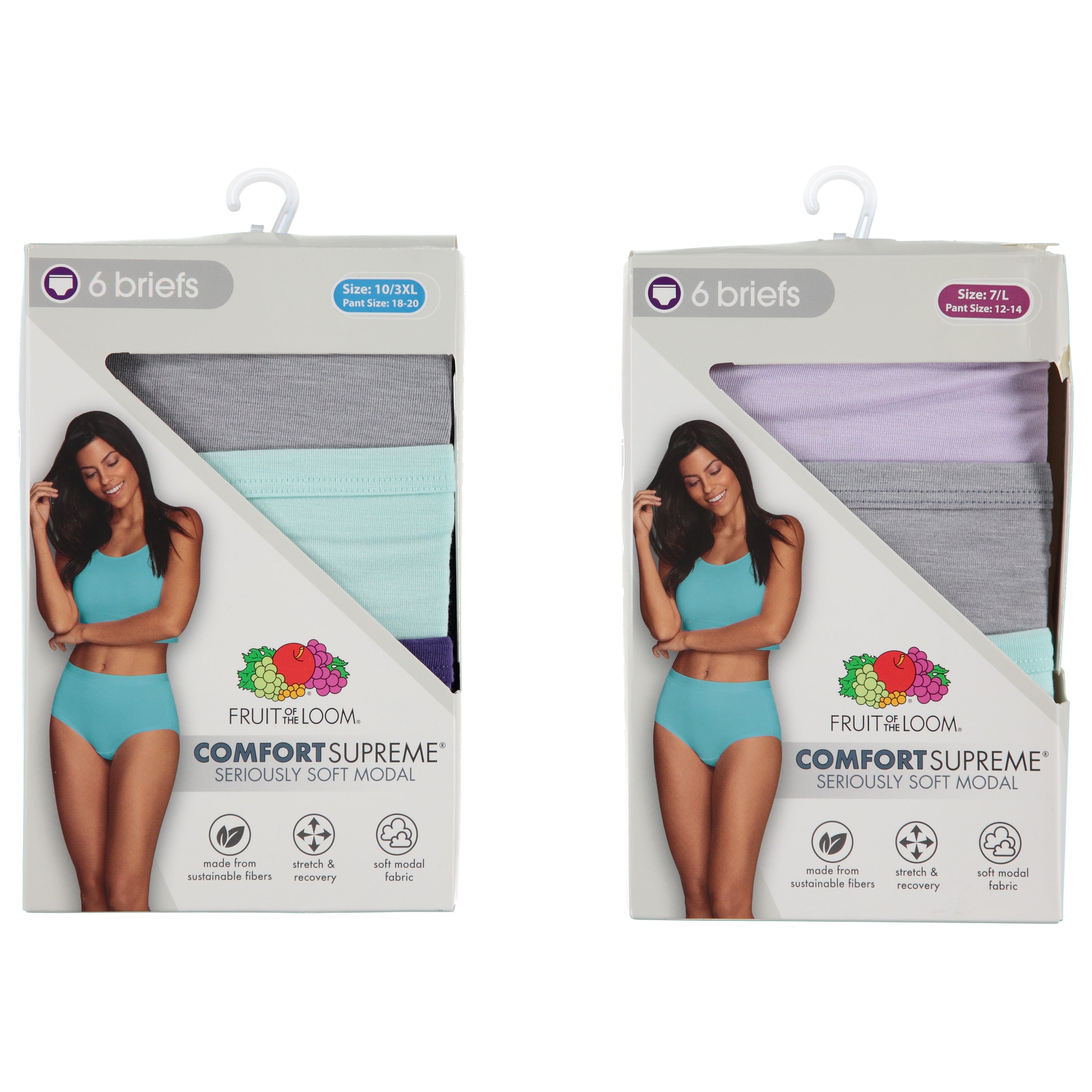Fruit Of Loom Womens 6 pack Brief Panties - Assorted Colors & Sizes (6DCPBRT)