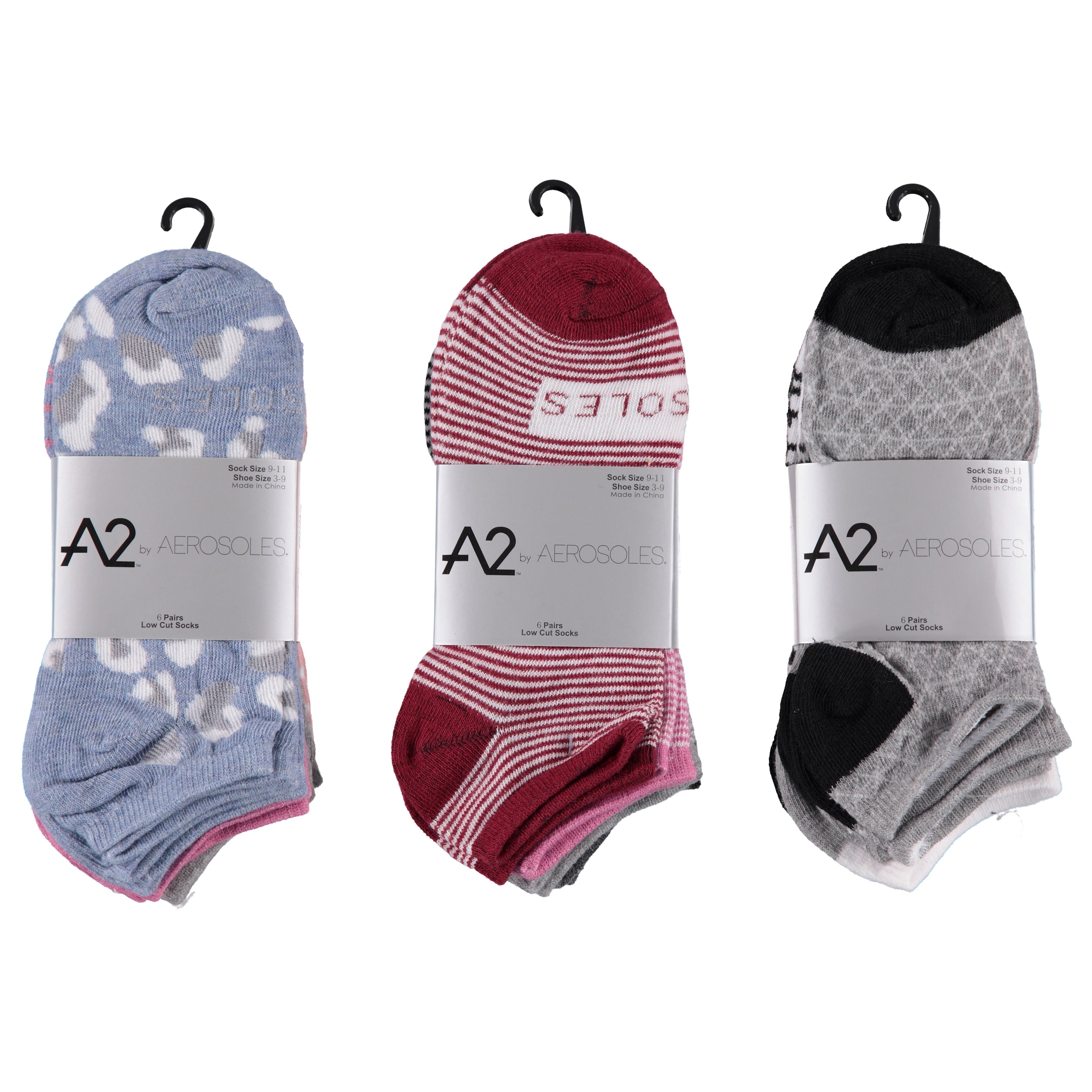 Aerosoles Ladies 6-Pack Non-Cushion No-Show Socks, Assorted Colors (AELNS6F)