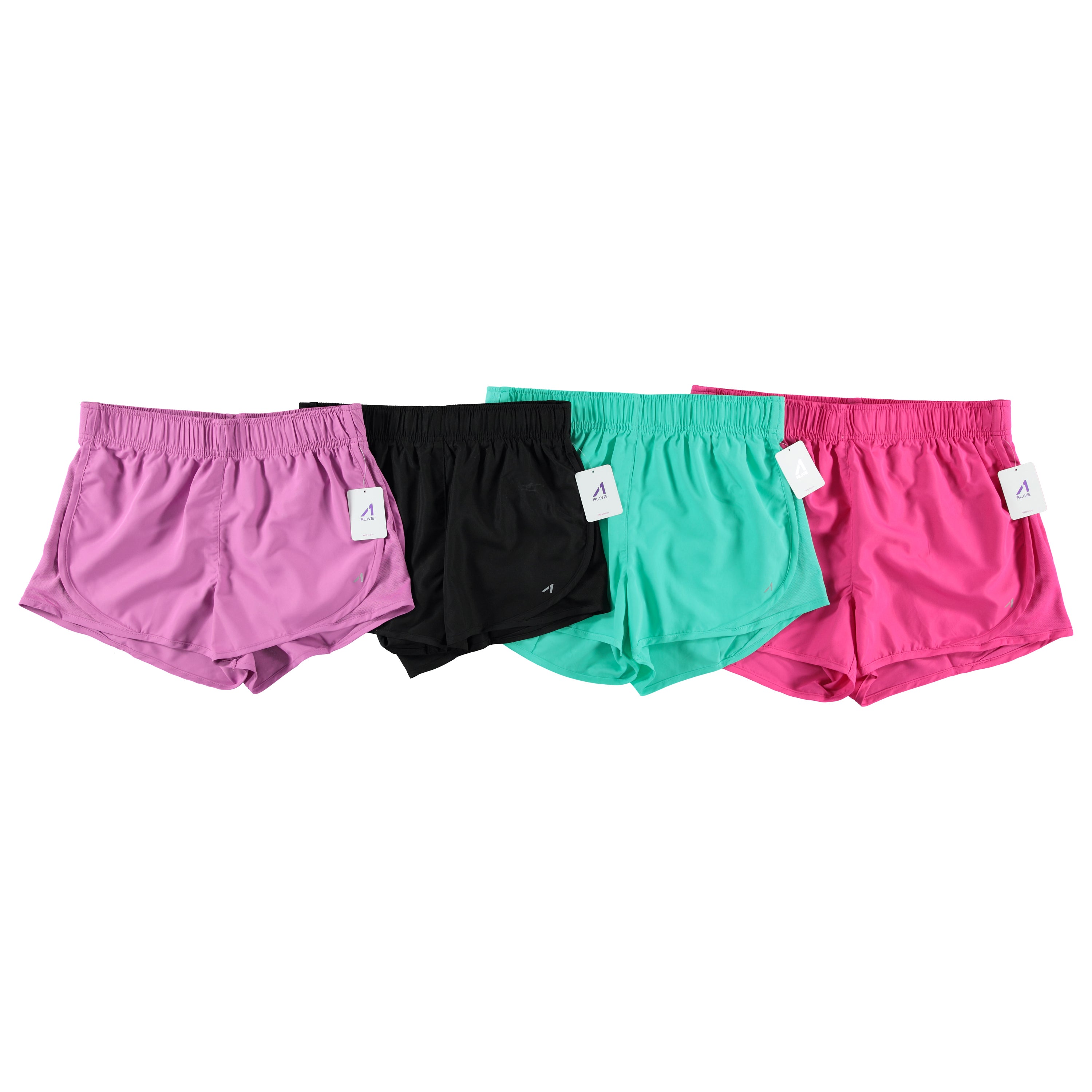 Al1ve Womens Active Performance Shorts - Assorted Colors & Sizes S-XL to Case (AL1351)