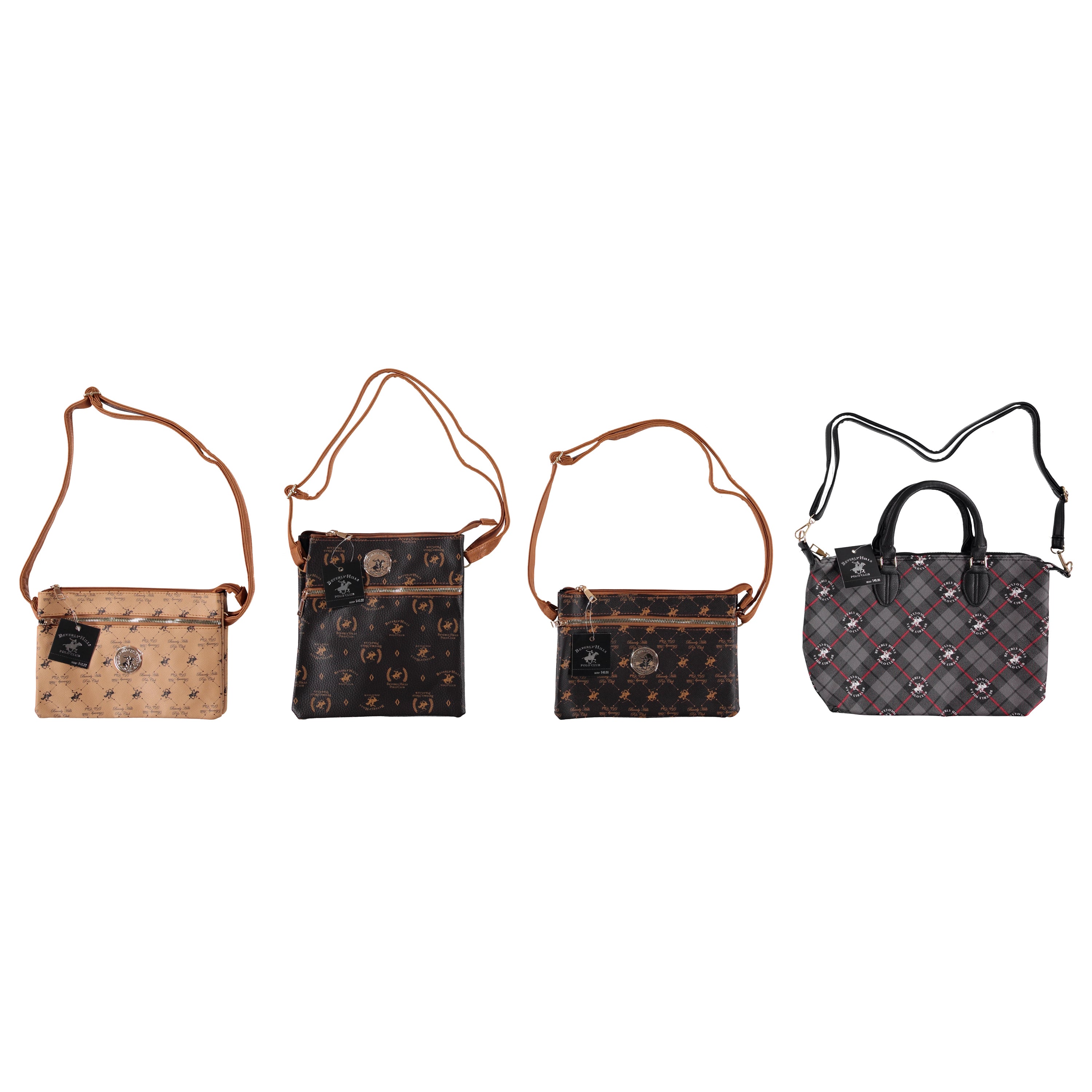 Beverly Hills Polo Multi-Section Multi-Purpose Tote Bag Assorted (BHPOLOBAG)