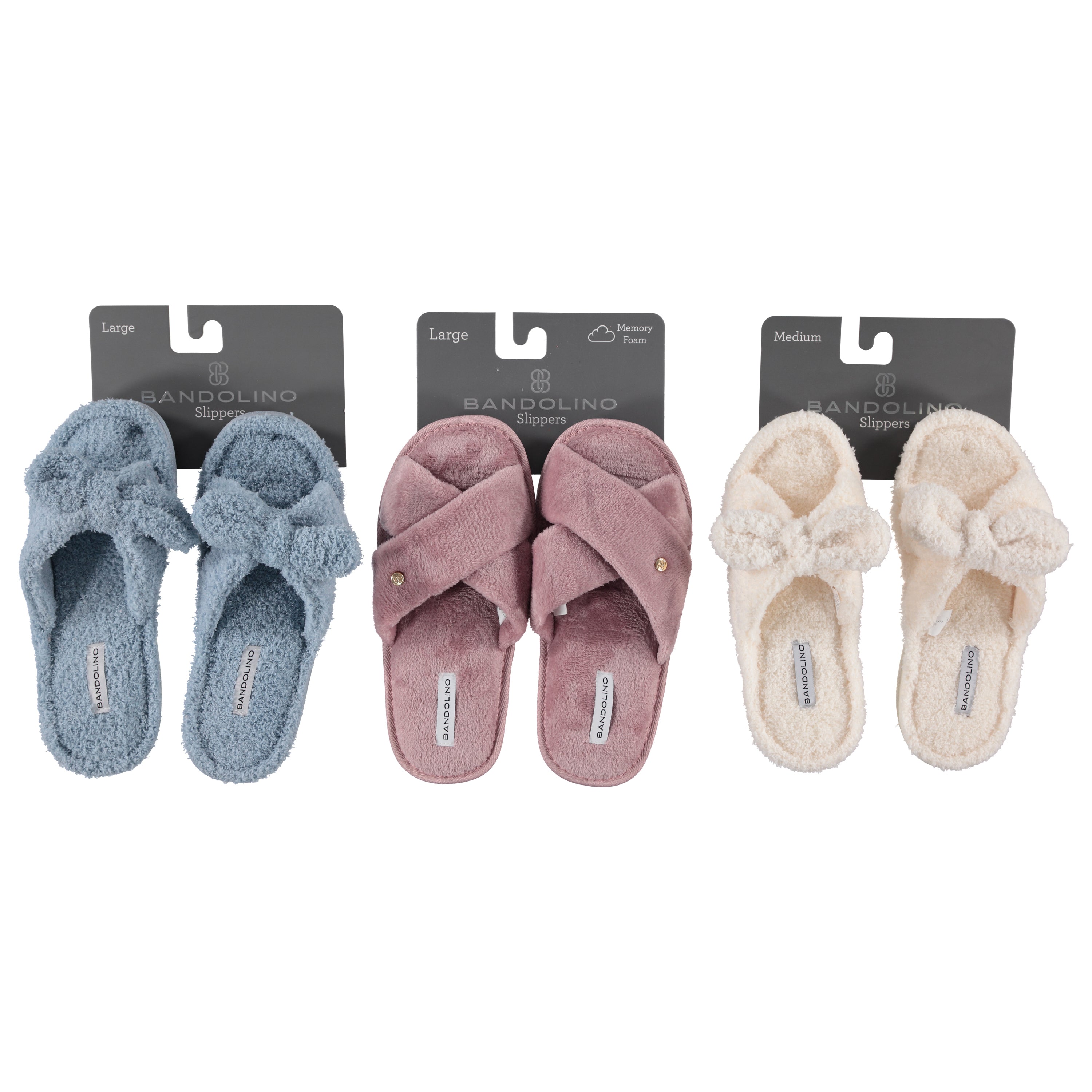 Bandolino Women Bedroom Slippers Open Toe on Header Card (BNLS3)