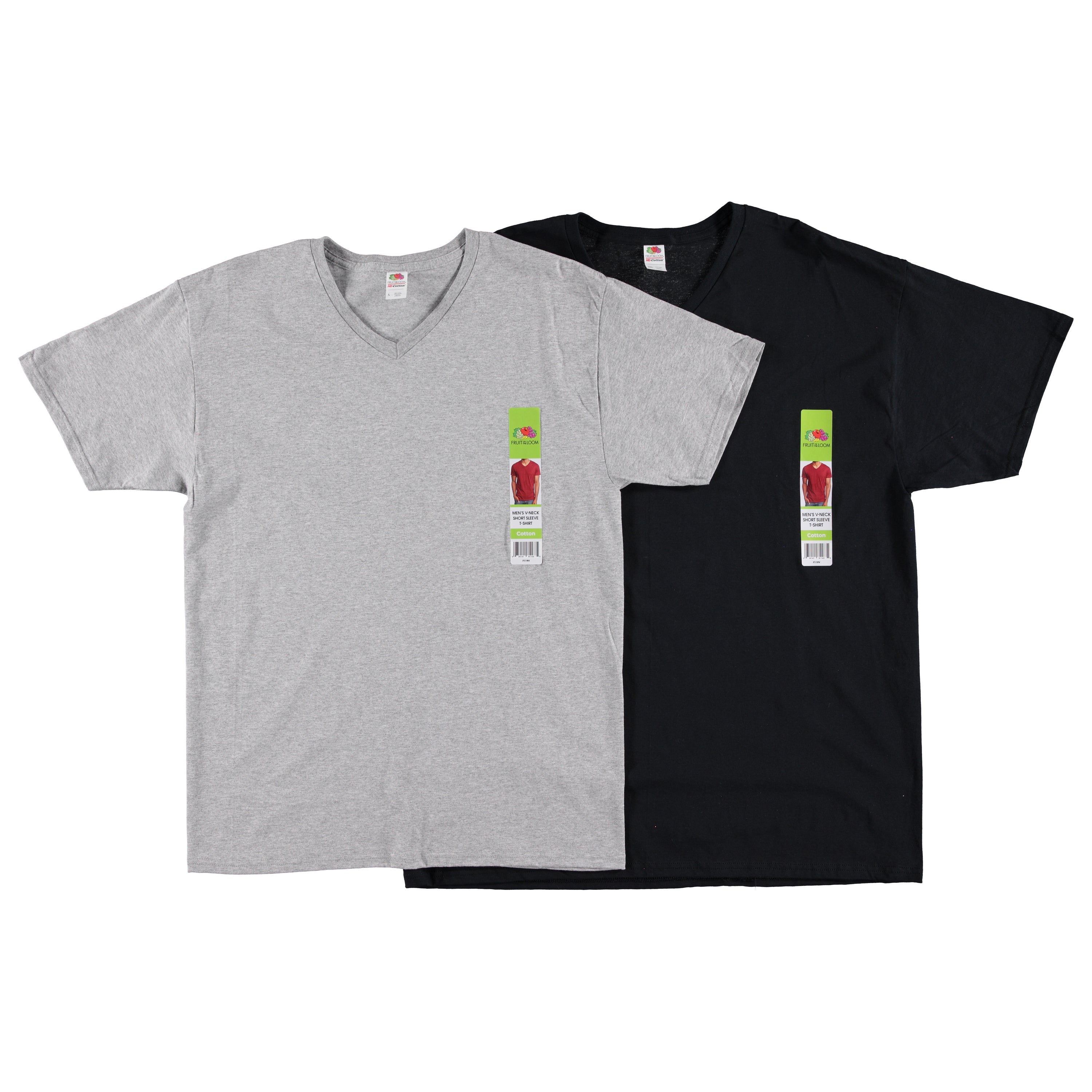 Fruit Of Loom Mens Short Sleeve V-Neck Tee - Assorted Sizes S-2XL (F119V-2023V)