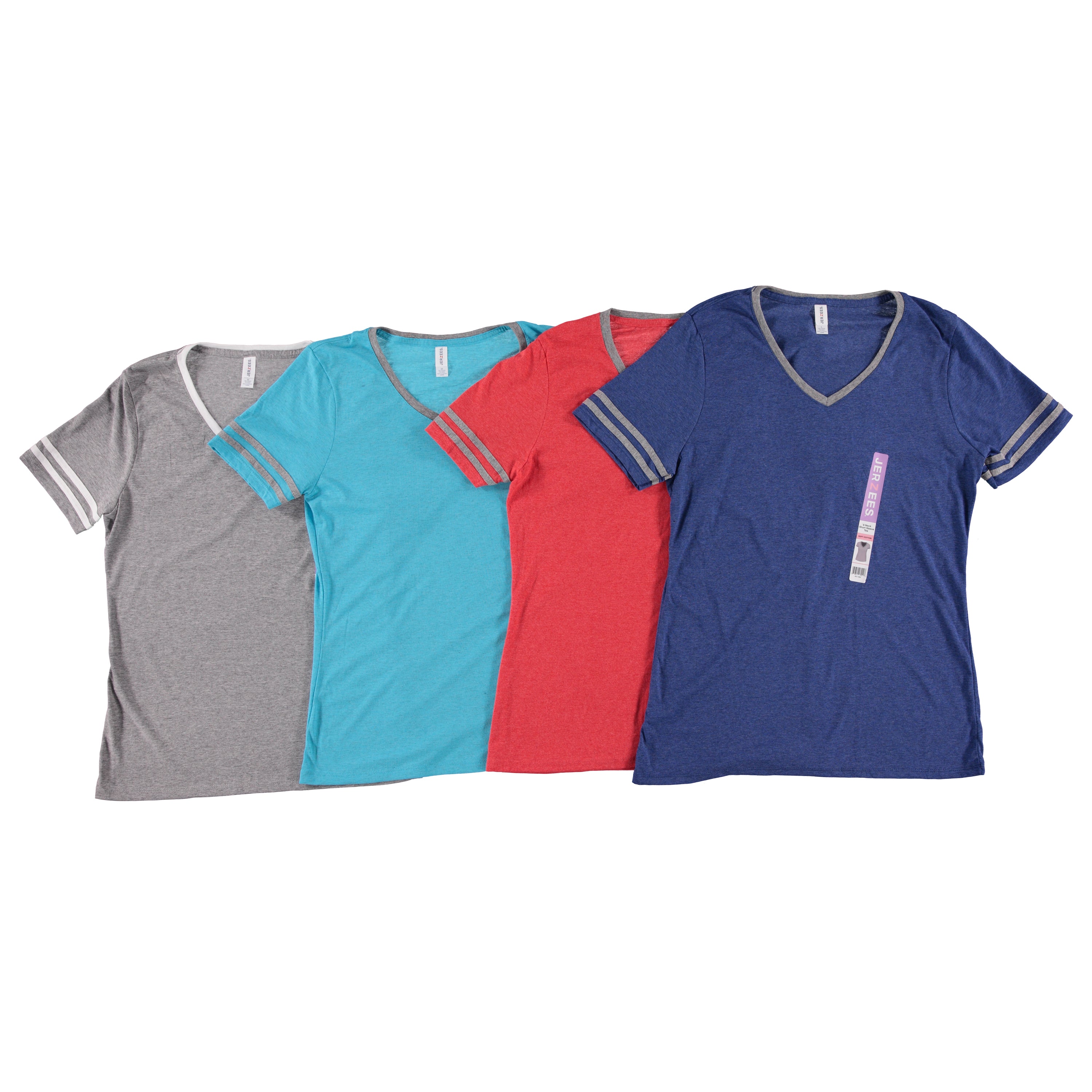 Fruit of the Loom Ladies V-Neck Short Sleeve Tee, Assorted Colors and Sizes (JZL119SV)