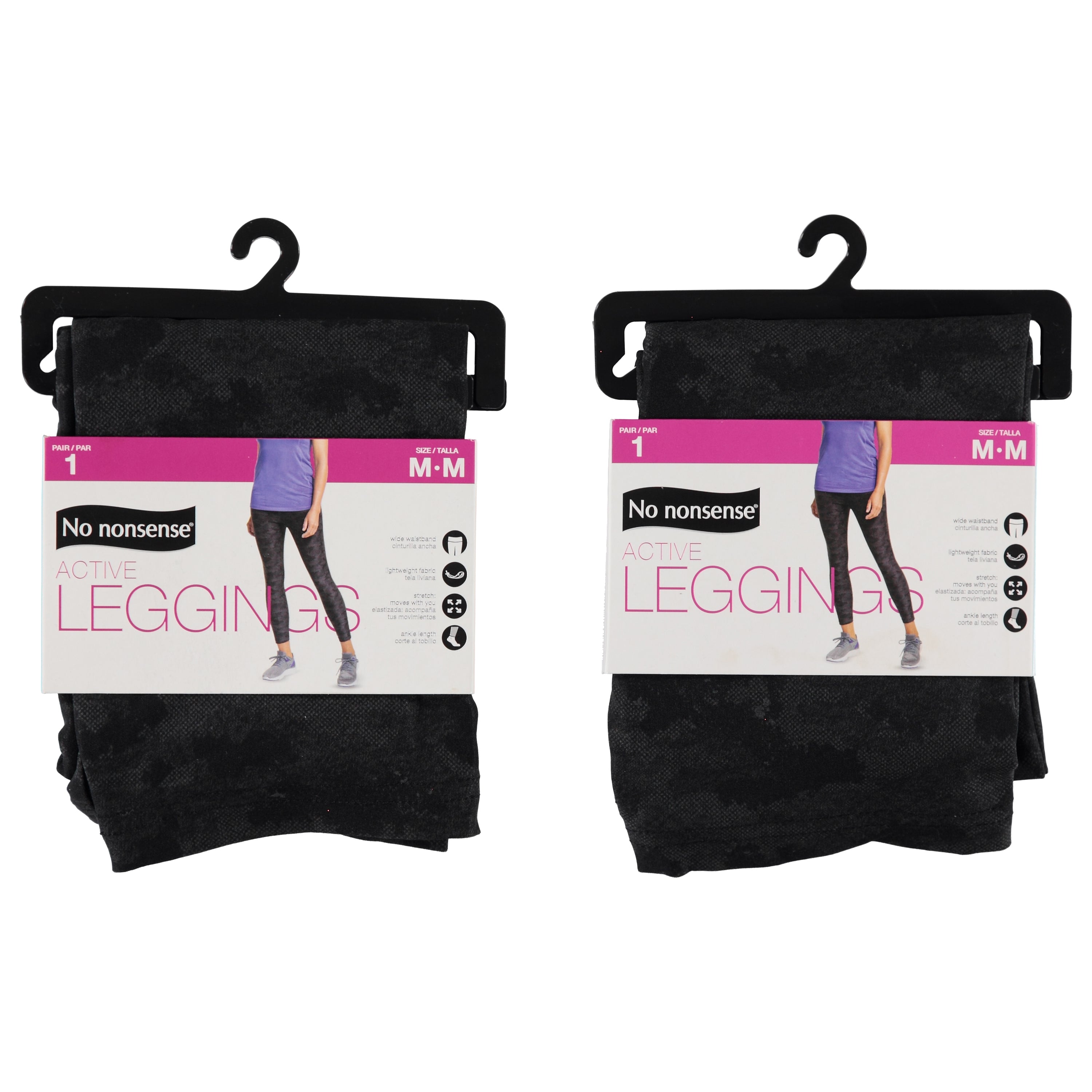 No Nonsense Womens Sport Legging In Packaging With Hanger - Assorted Colors & Sizes S-XL (NL8143)