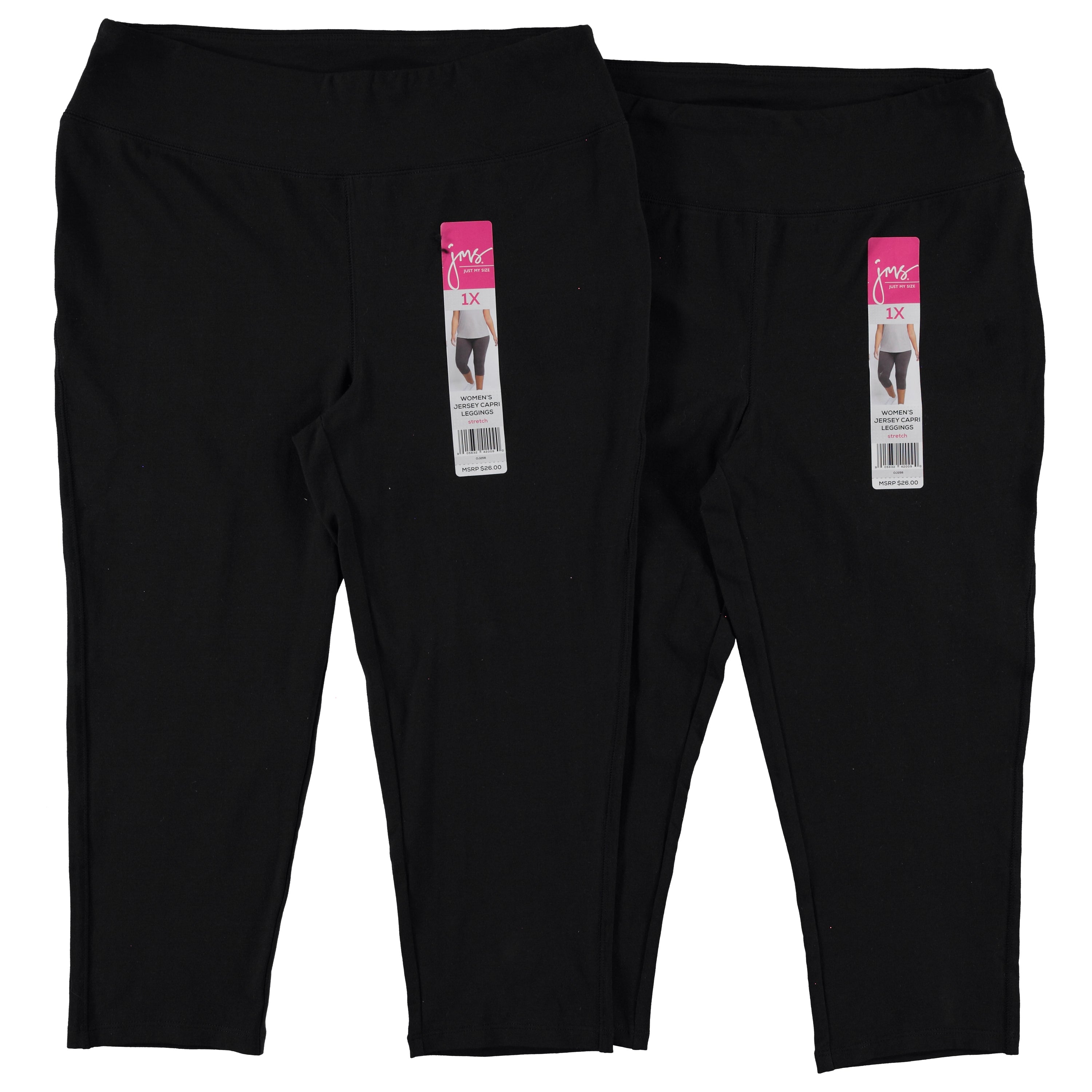 JMS Women's Performance Stretch Jersey Capri - 1XL-3XL Assorted Colors to Case (OJ256)