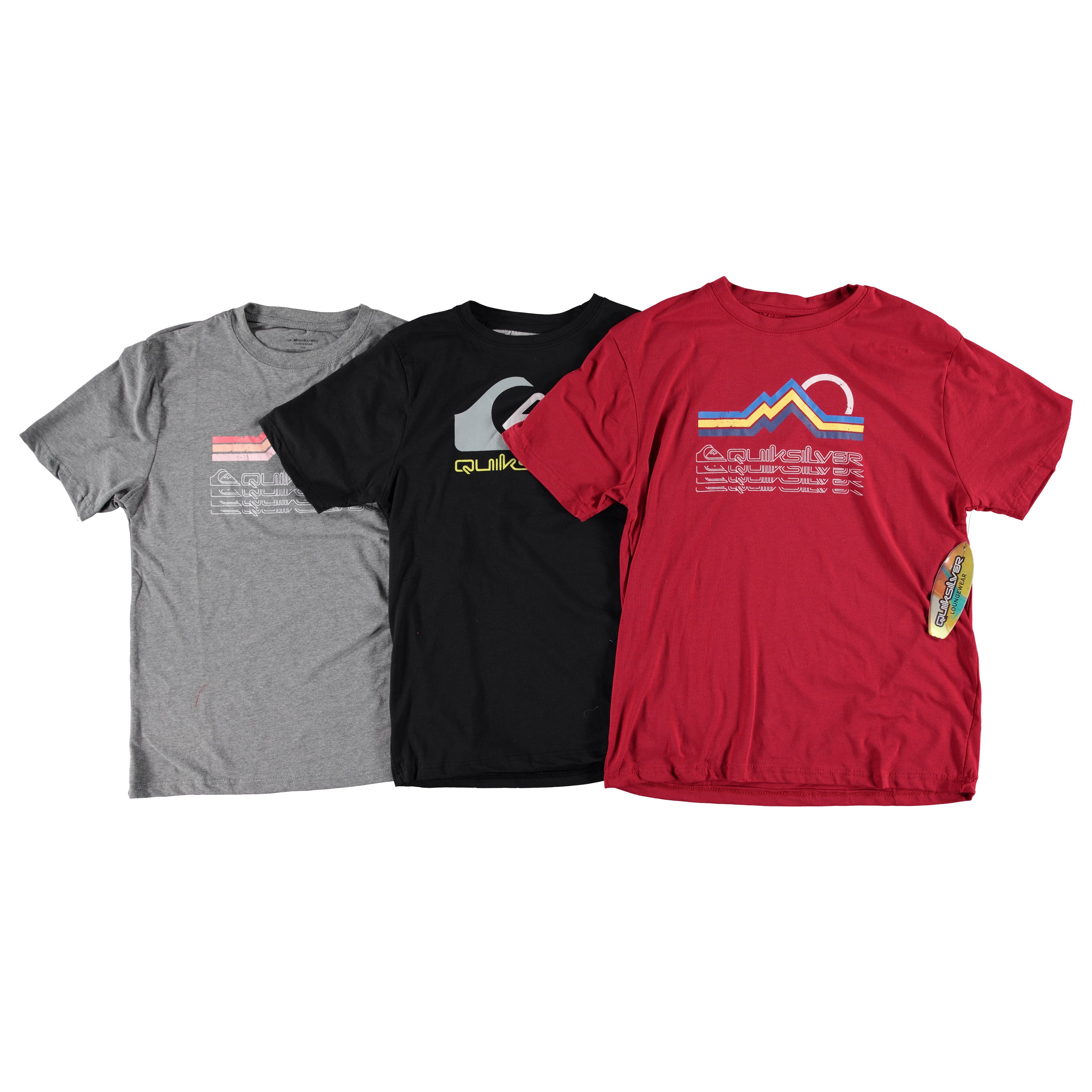 Quicksilver Mens Short Sleeve Graphic Crew Neck Tee - Assorted Colors & Sizes S-2XL (QS119)