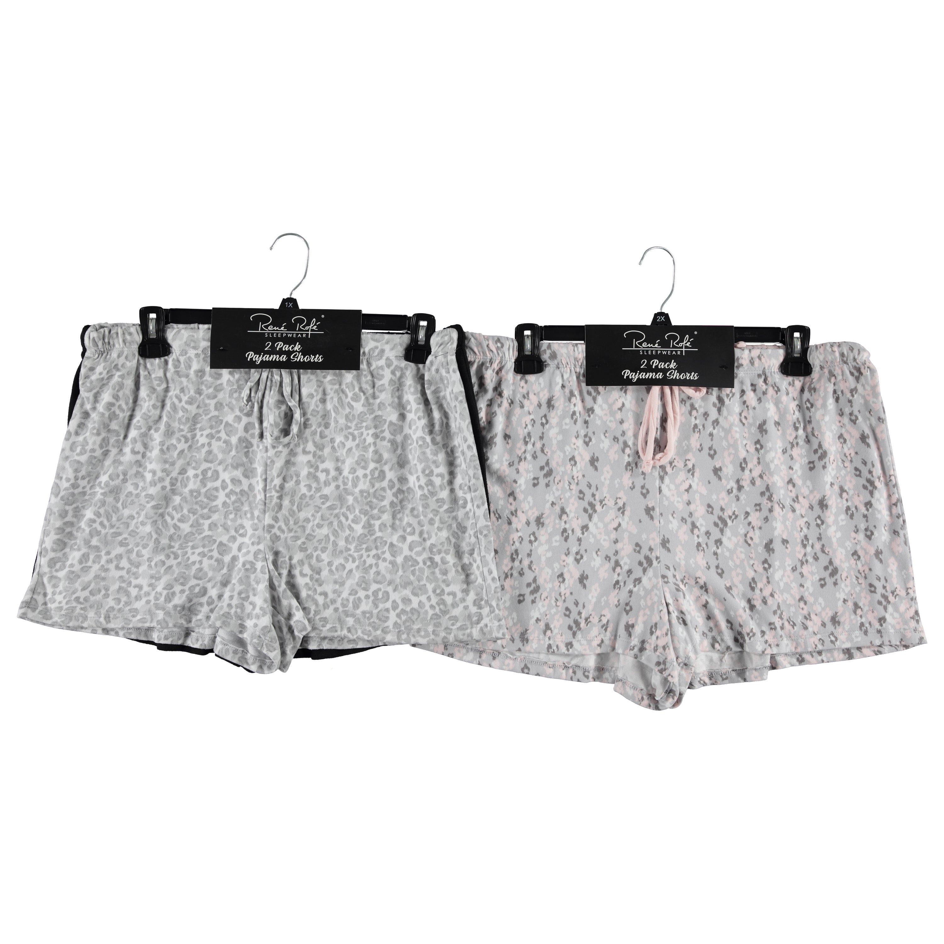 Rene Rofe 2 Pack Womens Hatchi Short - Assorted Colors & Sizes S-XL To Case (RR777S)