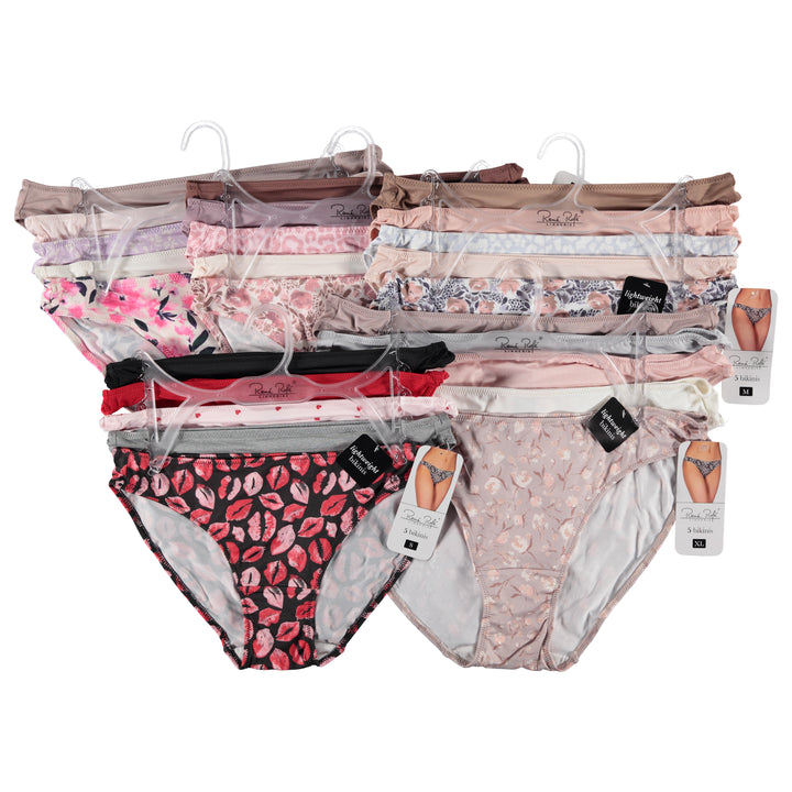 Rene Rofe Women 5 Pack Micro Bikini - Assorted Styles & Colors (RRMBK5)