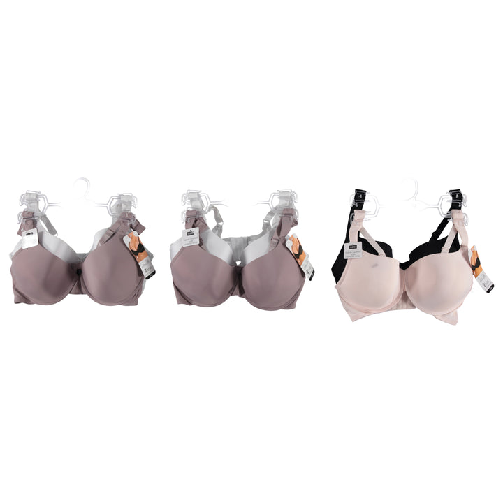 Rene Rofe Women Soft 2 Pack Bra - Assorted Styles & Patterns On Hanger & Tag 36-40 (RRSBRA-2)