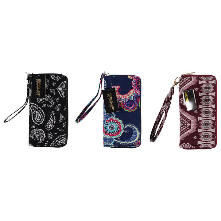 Sasha Multi-Section Multi-Purpose Wallet, Assorted Designs (SAWAL-A)