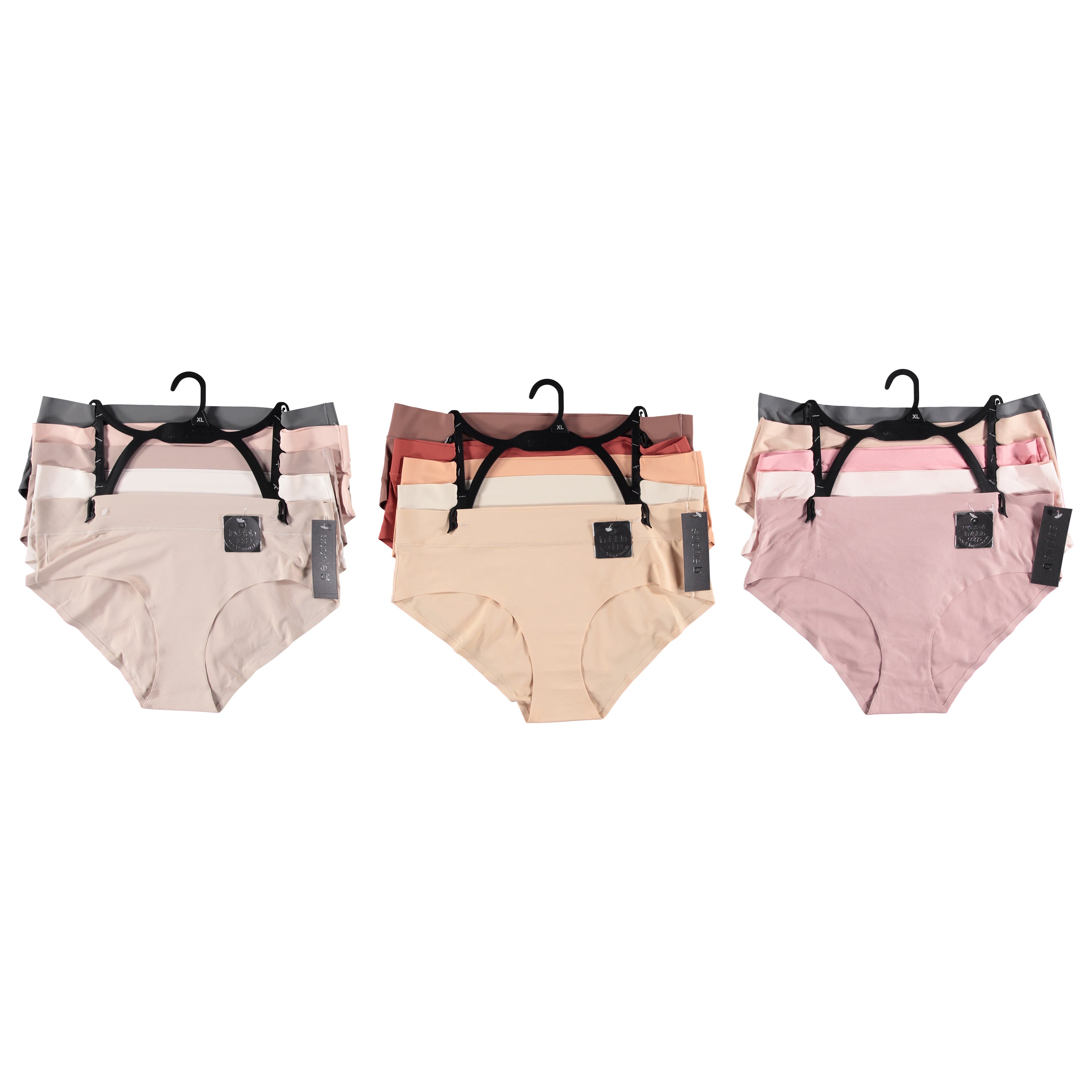 Sophie B Women Fused Softee Hipster 5 Pack - Assorted Styles & Colors (SBLFHP5)