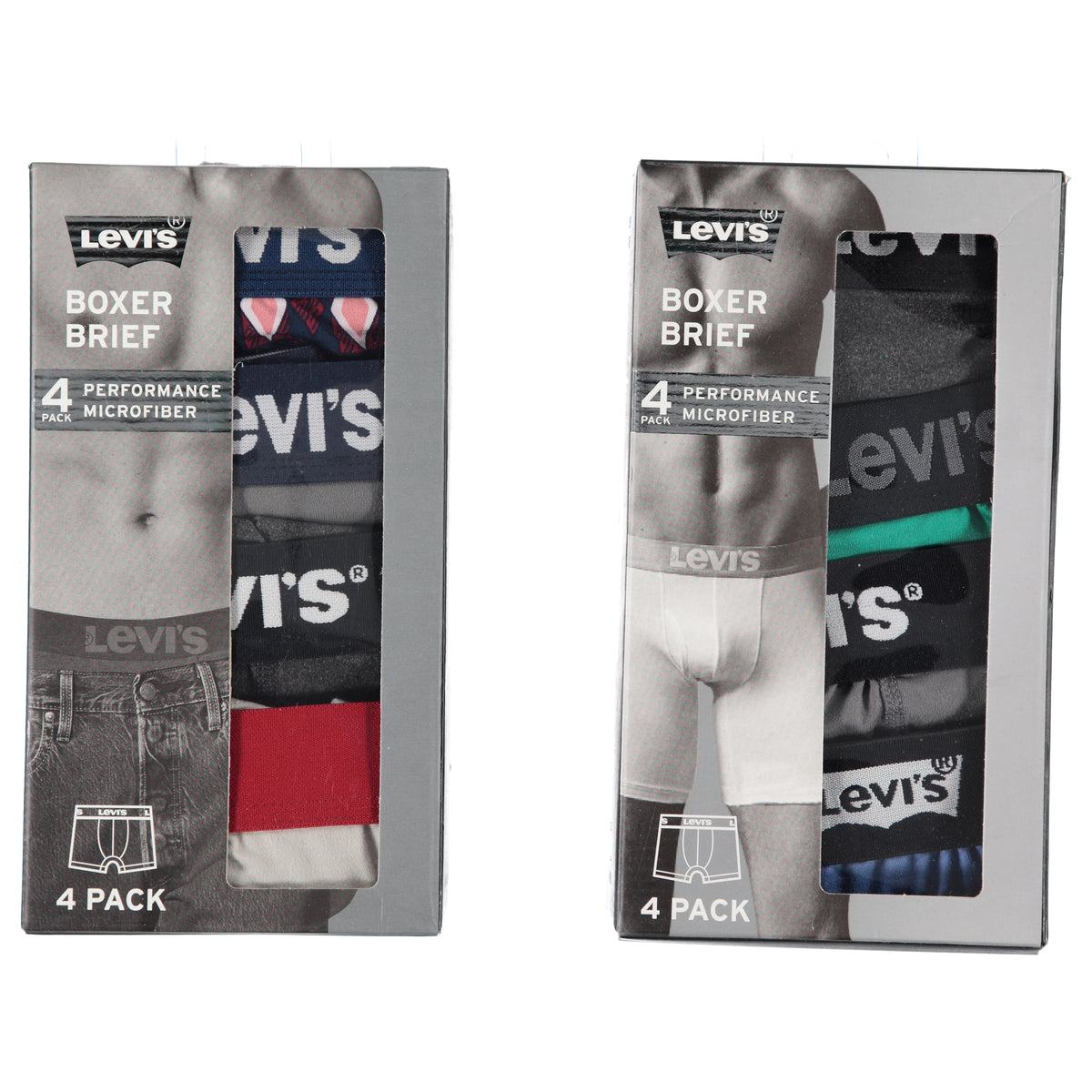 Mens Poly Knit Boxer Briefs 4 Pack – Fitrite Brands
