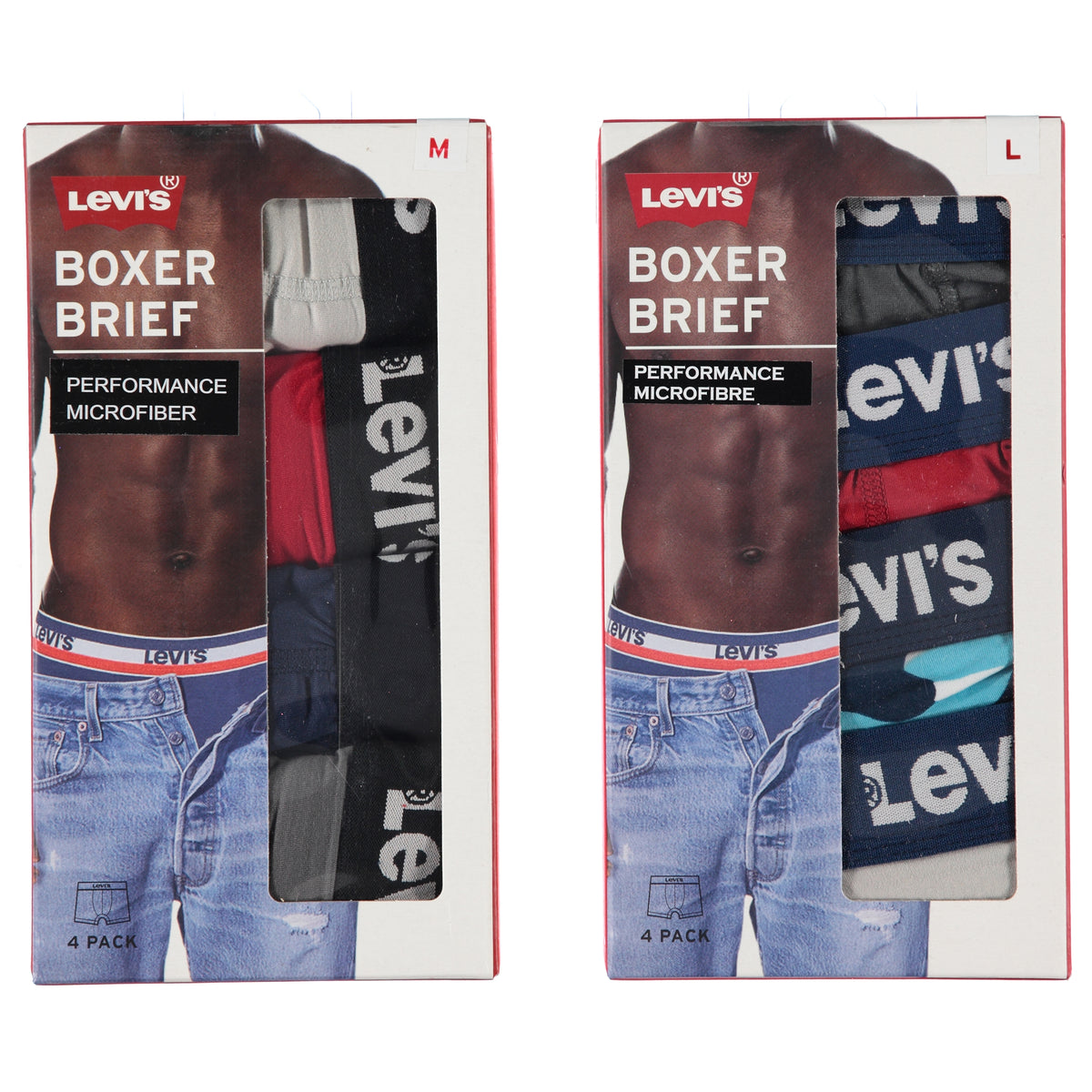 Mens Poly Knit Boxer Briefs 4 Pack – Fitrite Brands