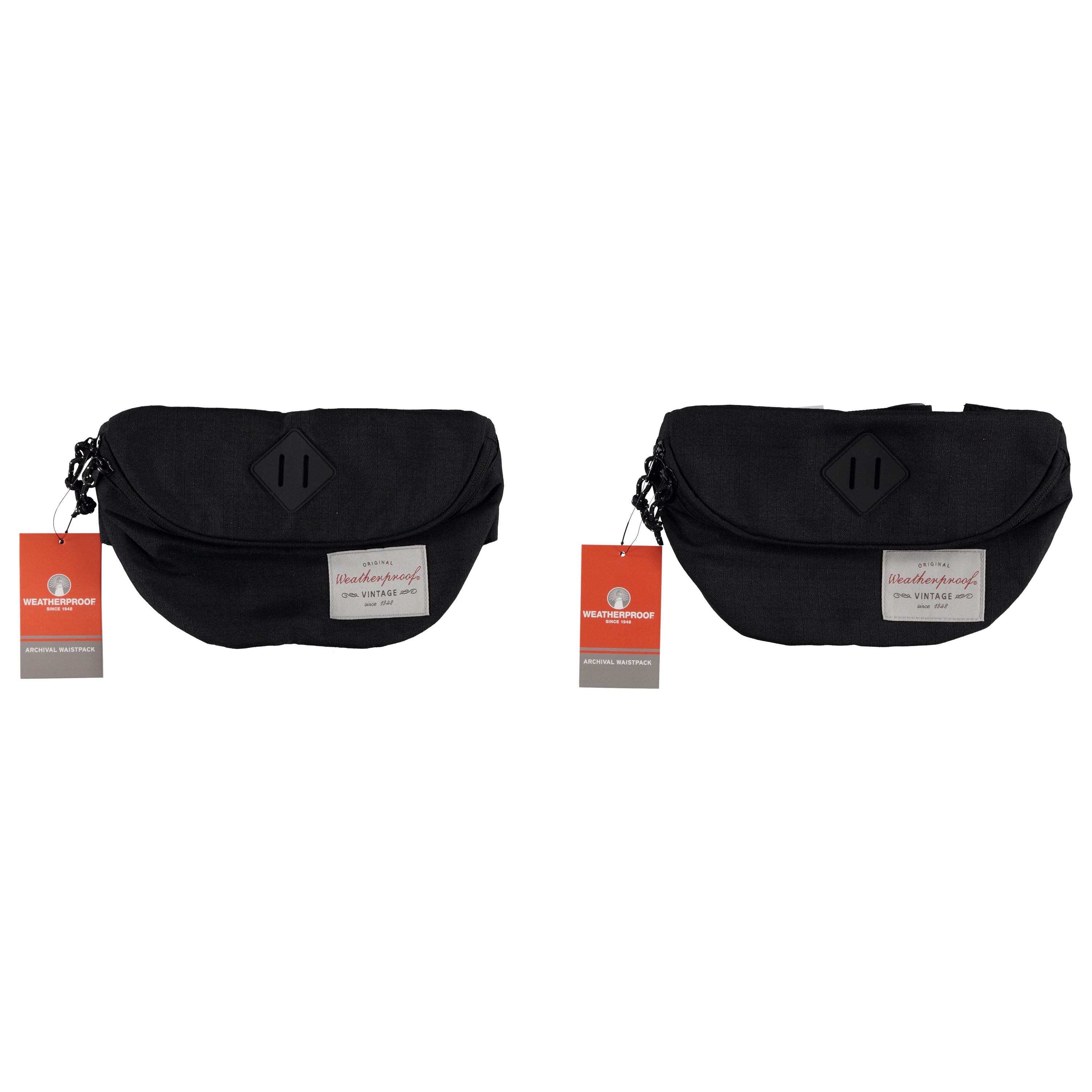 Weatherproof Fanny Pack Bag 1st Quality With Hangtags Black (WPFP)